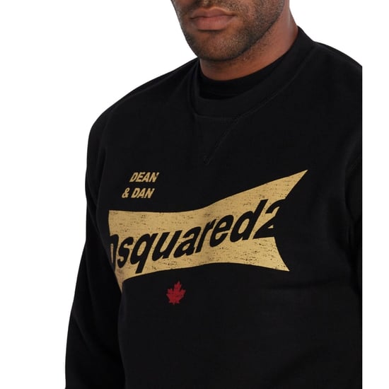 Dsquared2 Cool Fit Logo Schwarzer Pullover Mit Rundhalsausschnitt - Image 4