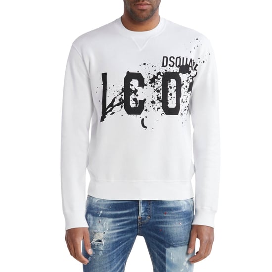 Dsquared2 Icon Splash Cool Fit Crew Neck White Sweatshirt - Image 2