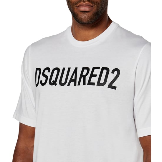 Dsquared2 Loose Fit Markenlogo Weißes T-shirt - Image 5