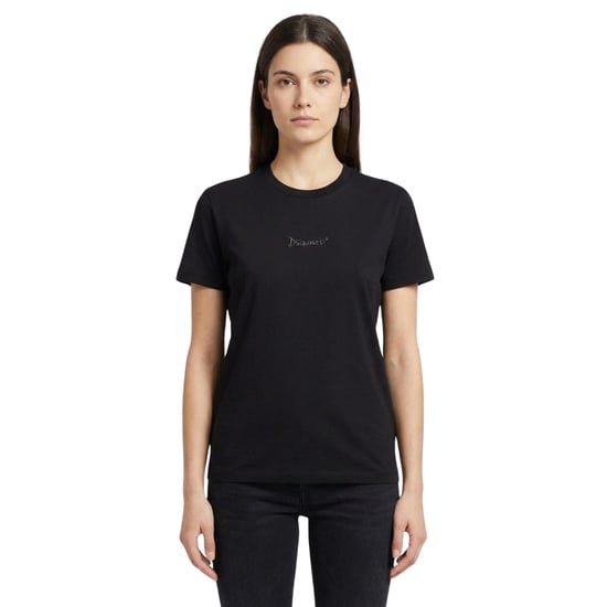 Dsquared2 Schwarzes T-shirt Mit Kleinem Signature-logo - Image 1