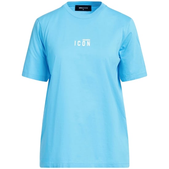 Dsquared2 Icon Kleines Brustlogo Hellblaues T-shirt - Image 1