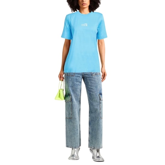 Dsquared2 Icon Kleines Brustlogo Hellblaues T-shirt - Image 2