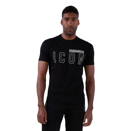 Dsquared2 Icon Outline Logo Schwarzes T-shirt - Image 5