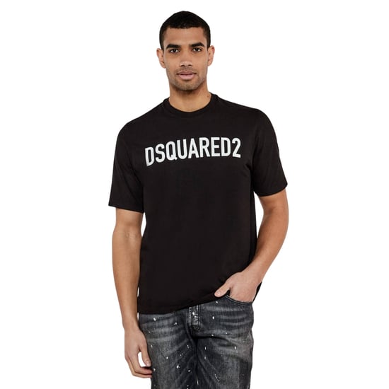 Dsquared2 Loose Fit T‑Shirt mit Markenlogo - Schwarz - Image 3