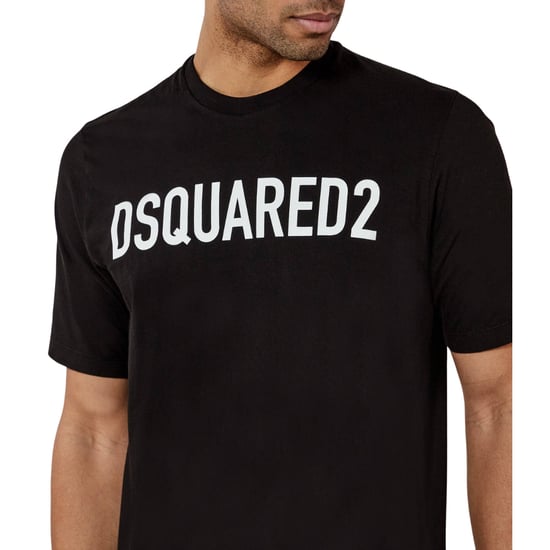 Dsquared2 Loose Fit T‑Shirt mit Markenlogo - Schwarz - Image 5
