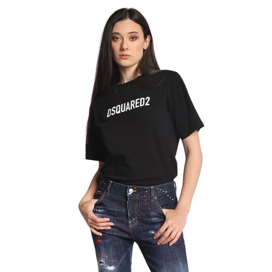 Dsquared2 Schwarzes T-shirt Mit Auffälligem Logo-print - Image 4