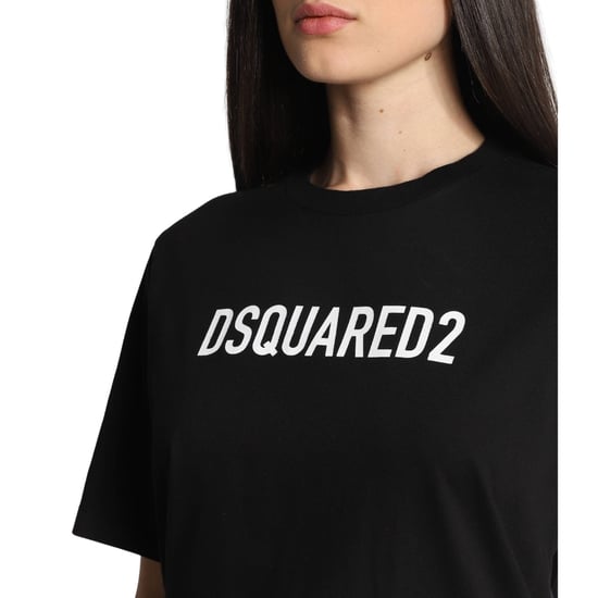 Dsquared2 Schwarzes T-shirt Mit Auffälligem Logo-print - Image 5