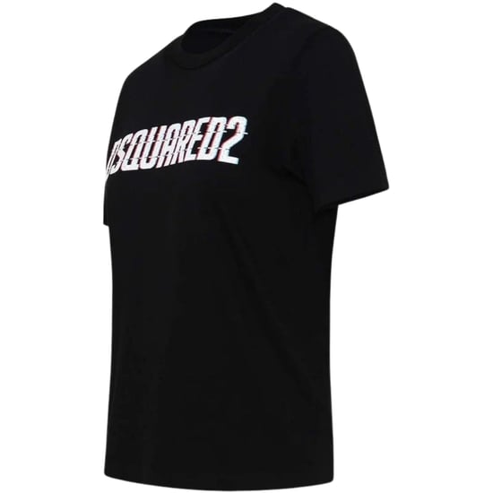 Dsquared2 Logo Print Rundhals-t-shirt, Schwarz - Image 3