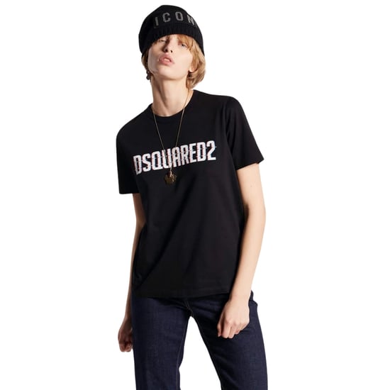 Dsquared2 Logo Print Rundhals-t-shirt, Schwarz - Image 4