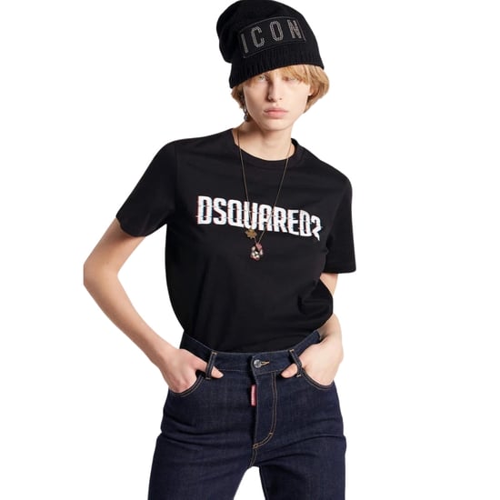 Dsquared2 Logo Print Rundhals-t-shirt, Schwarz - Image 5