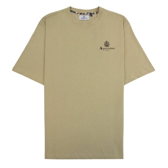 Aquascutum Active T-shirt Mit Kleinem Logo, Beige - Image 1