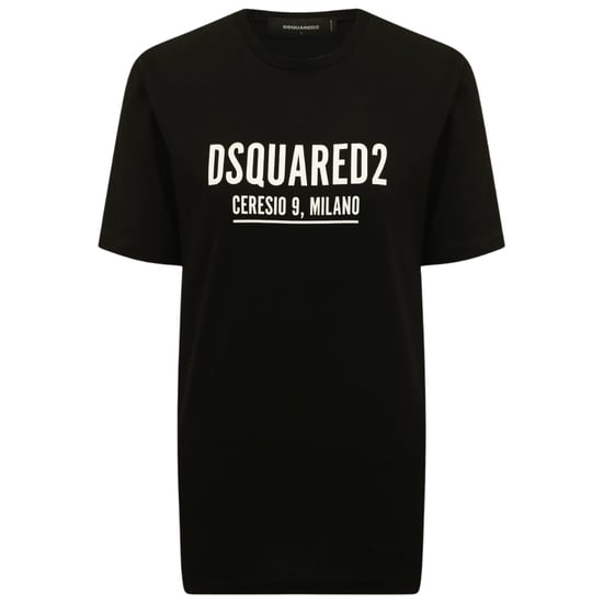Dsquared2 Ceresio 9 Milano Logo Schwarzes T-shirt - Image 1