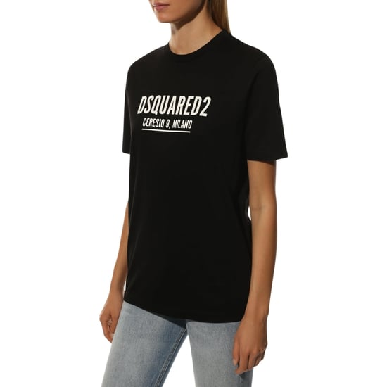 Dsquared2 Ceresio 9 Milano Logo Schwarzes T-shirt - Image 2