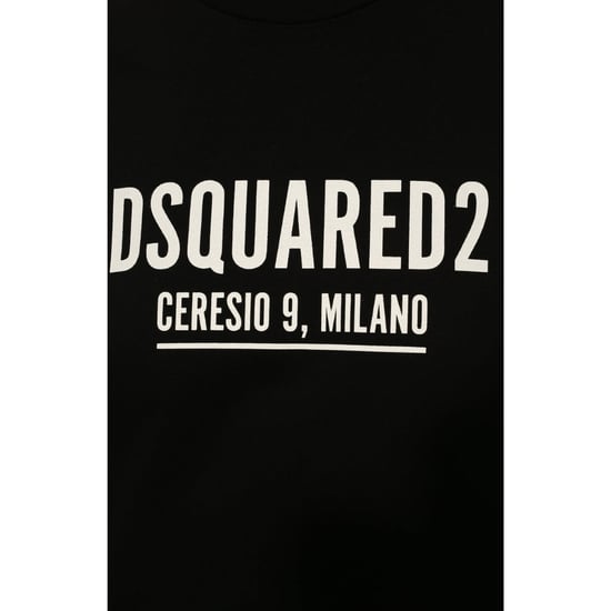 Dsquared2 Ceresio 9 Milano Logo Schwarzes T-shirt - Image 4