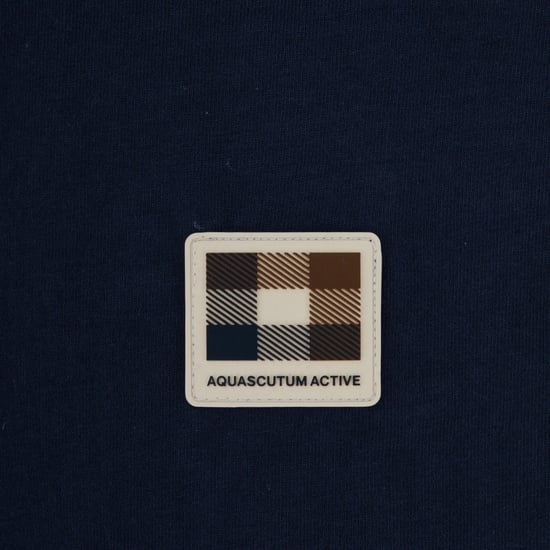 Aquascutum Active Insert Lamina Marineblaues T-shirt - Image 3