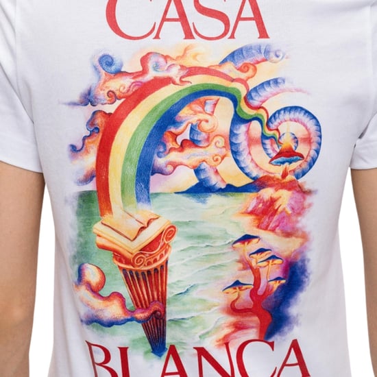 Casablanca Bedrucktes, Tailliertes Weißes T-shirt Für Naturlehrer - Image 4