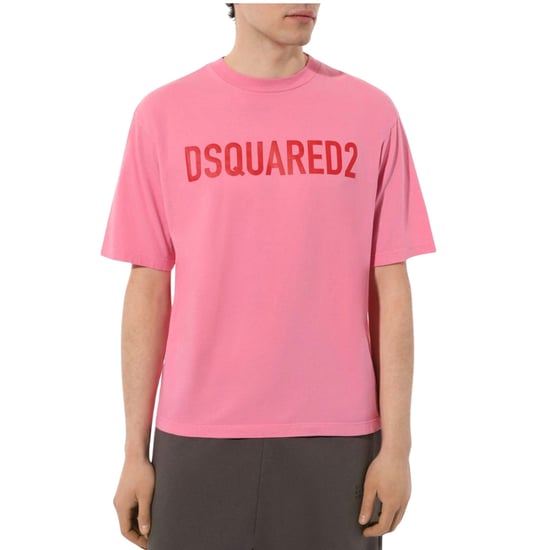Dsquared2 Loose Fit Markenlogo Pinkes T-shirt - Image 3