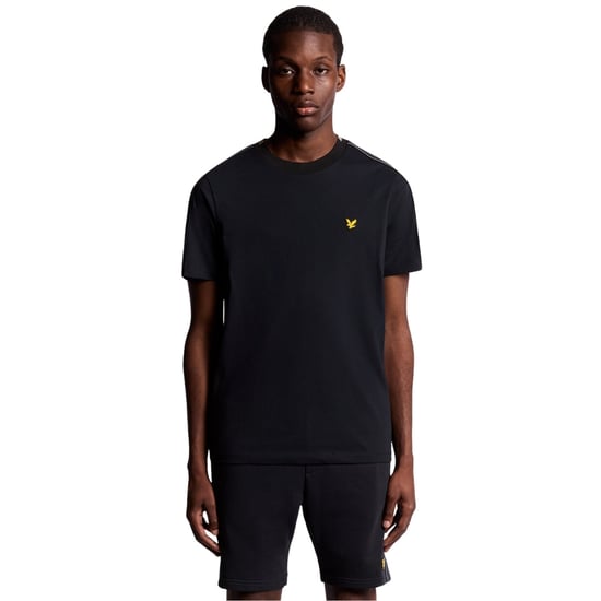 Lyle &amp; Scott Navy Blue Tape T-shirt - Image 2