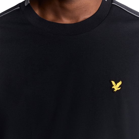 Lyle &amp; Scott Navy Blue Tape T-shirt - Image 4