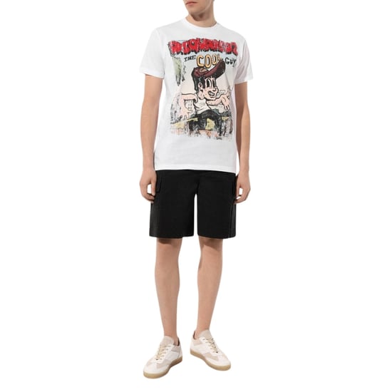 Dsquared2 Cigarette Fit The Cool Guy Print Weißes T-shirt - Image 5