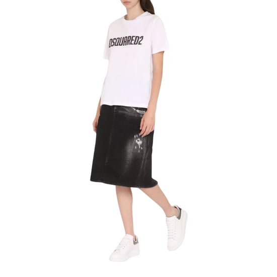 Dsquared2 Logo Print Rundhals-t-shirt, Weiß - Image 3