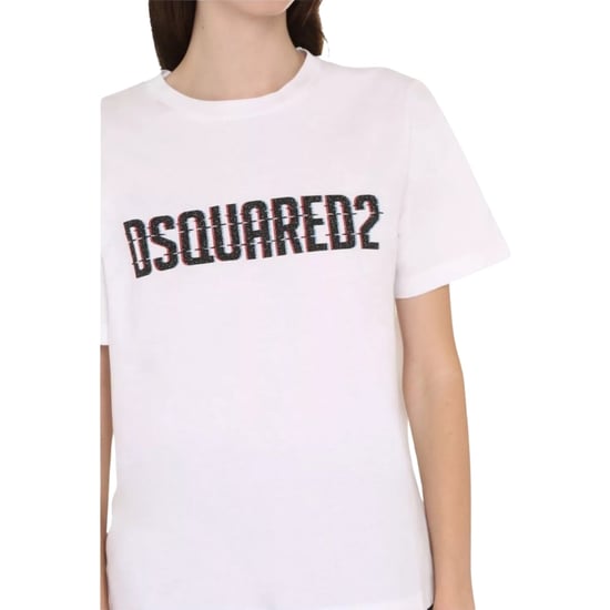 Dsquared2 Logo Print Rundhals-t-shirt, Weiß - Image 5