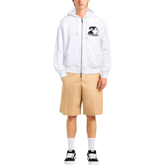 Dsquared2 Cool Fit Hoodie Mit Ahornblatt-logo, Weiß - Image 4