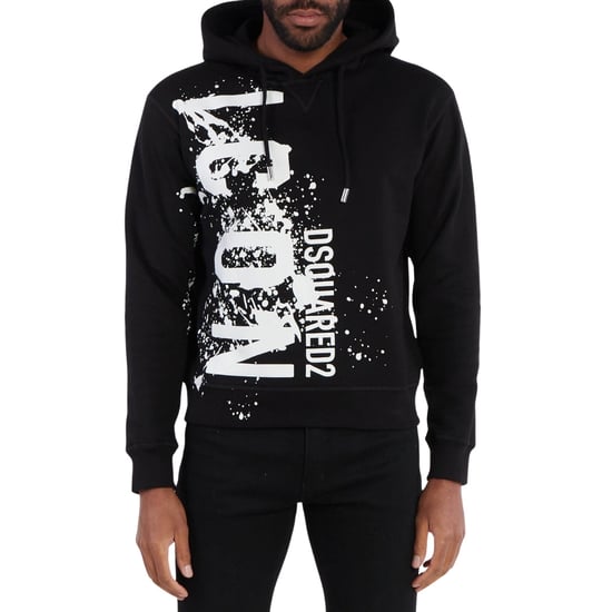 Dsquared2 Cool Fit Icon Splash Logo Schwarzer Hoodie - Image 2