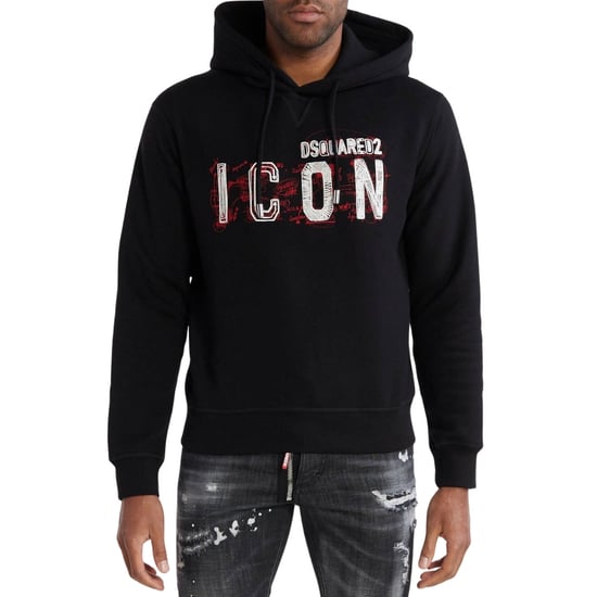 Dsquared2 Icon Scribble Logo Cool Fit Schwarzer Hoodie - Image 2