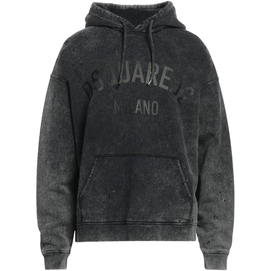 Dsquared2 Milano Destroyed Faded Look Grauer Hoodie - Image 1