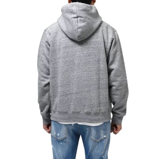 Dsquared2 Pink Icon Cracked Logo Grey Hoodie - Image 4
