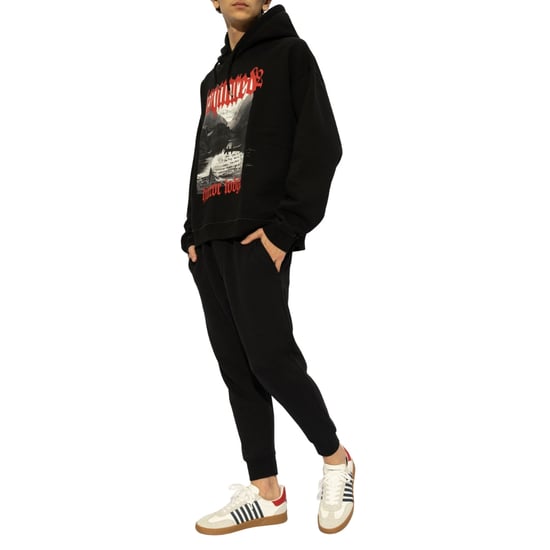 Dsquared2 Horror Lodge Design Schwarzer Hoodie - Image 5
