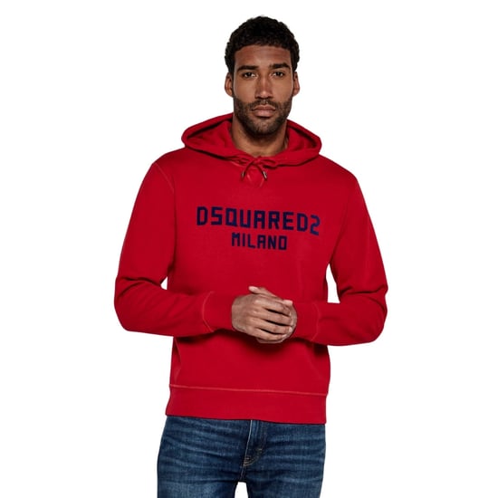 Dsquared2 Milano Logo Cool Fit Red Hoodie - Image 4