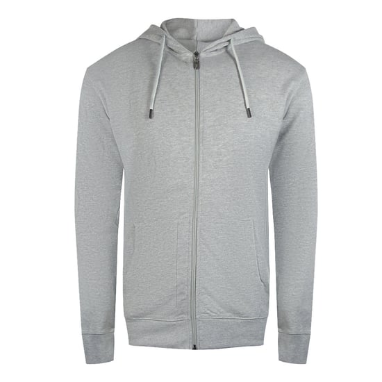 Cavalli Class Kapuzenpullover Mit Auffälligem Blumenlogo, Grau, Mit Reißverschluss - Image 1