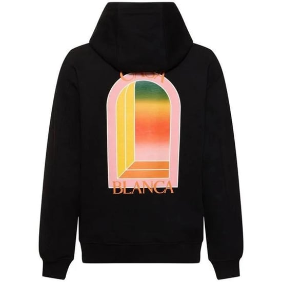 Casablanca Farbverlauf-logo Schwarzer Hoodie - Image 2