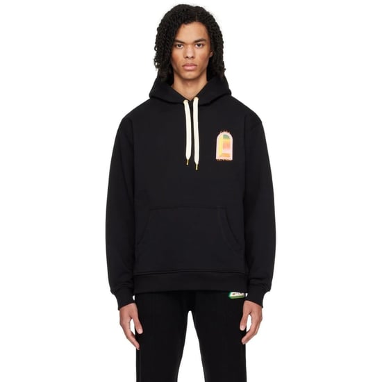 Casablanca Farbverlauf-logo Schwarzer Hoodie - Image 3