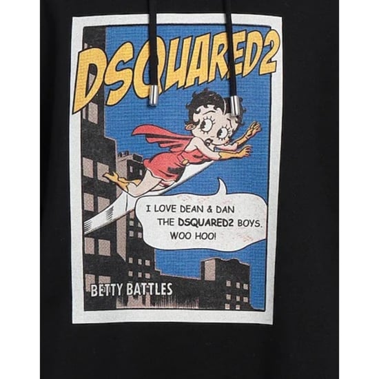 Dsquared2 Betty Boop Schwarzer Hoodie - Image 3