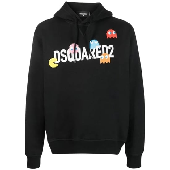 Dsquared2 Pac-man Cool Fit Schwarzer Hoodie - Image 1