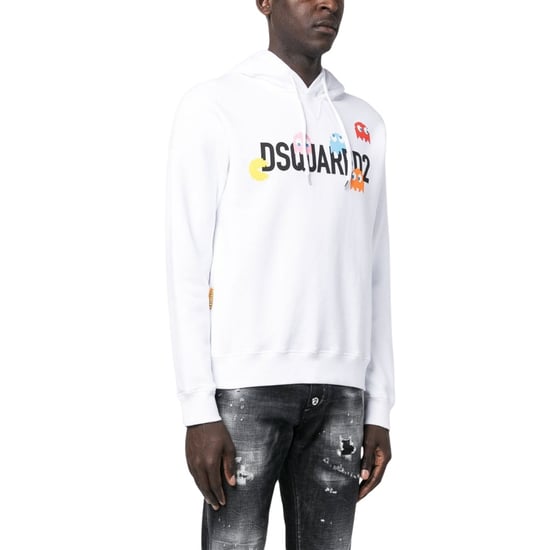 Dsquared2 Pac-man Cool Fit Weißer Hoodie - Image 2