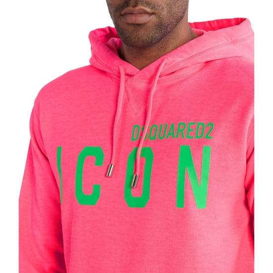 Dsquared2 Icon Regular Fit Pink Hoodie - Image 4