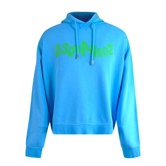 Dsquared2 Hoodie Mit Kontrastierendem Markenlogo, Blau - Image 1