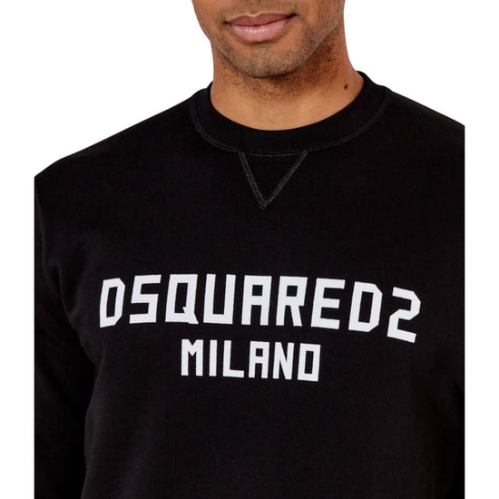 Dsquared2 Cool Fit Milano Crew Neck Schwarzes Sweatshirt - Image 5