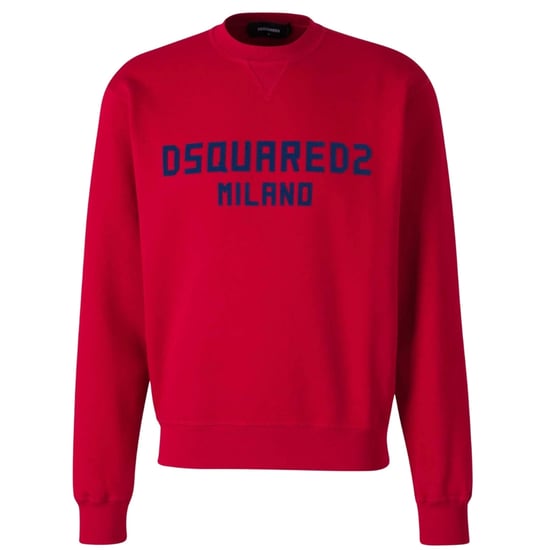 Dsquared2 Cool Fit Milano Rundhalspullover, Rot - Image 1
