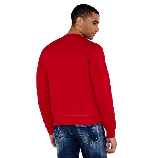 Dsquared2 Cool Fit Milano Rundhalspullover, Rot - Image 5