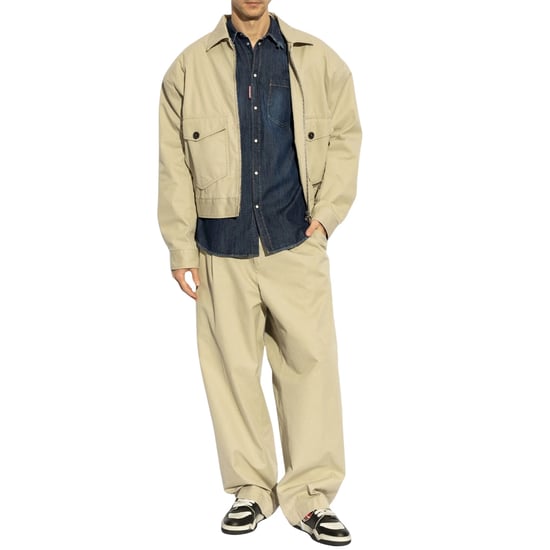 Dsquared2 Dark Wash Tab Shirt Dunkelblau - Image 5