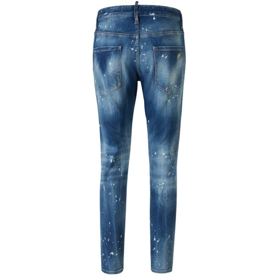 Dsquared2 Skater Jeans, Verwaschen, Gebleicht, Mit Splash-effekt, Blau - Image 2