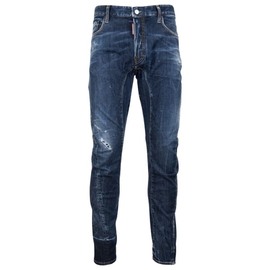 Dsquared2 Tidy Biker Jeans, Leicht Abgenutzter Stil, Blaue Jeans - Image 1
