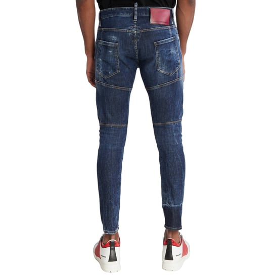 Dsquared2 Tidy Biker Jeans, Leicht Abgenutzter Stil, Blaue Jeans - Image 6