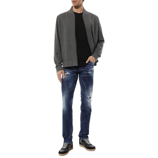 Dsquared2 Slim Jeans, Verwaschene, Abgenutzte Blaue Jeans - Image 6