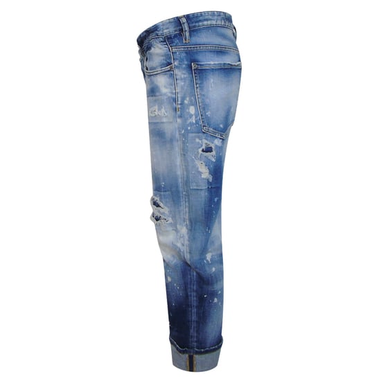 Dsquared2 Big Brother Jean Reinforced Destroyed Denim Blue Jeans - Image 3